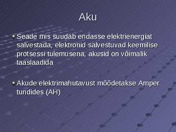 Elektri alused #23