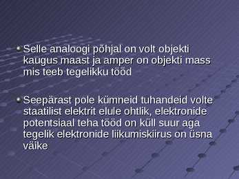 Elektri alused #6