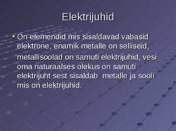 Elektri alused #7