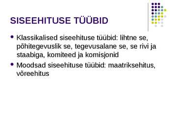 ETTEKANNE organiseerimise kohta #8