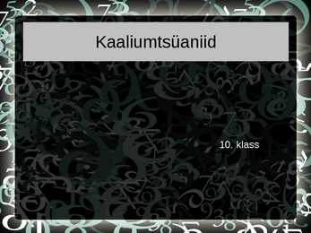 Kaaliumtsüaniid #7