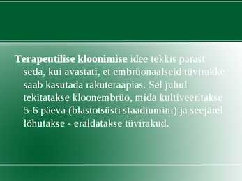 Rakendus bioloogia #11