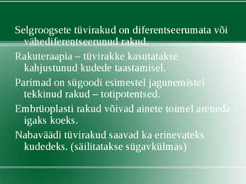 Rakendus bioloogia #12