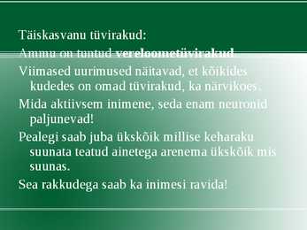 Rakendus bioloogia #13