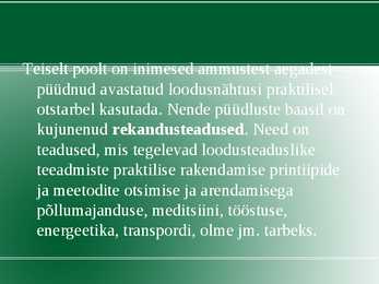 Rakendus bioloogia #3