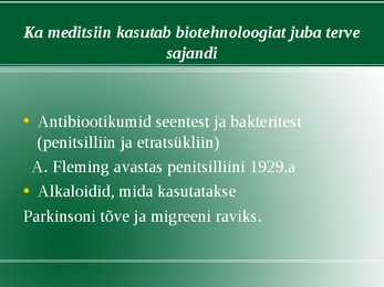 Rakendus bioloogia #22