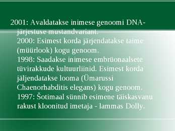 Rakendus bioloogia #24