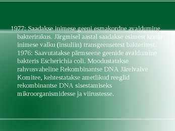 Rakendus bioloogia #28