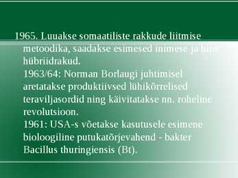 Rakendus bioloogia #30