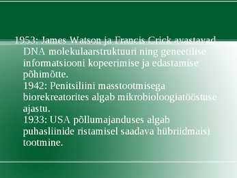 Rakendus bioloogia #31