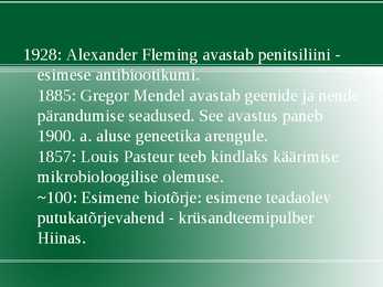 Rakendus bioloogia #32