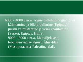 Rakendus bioloogia #34
