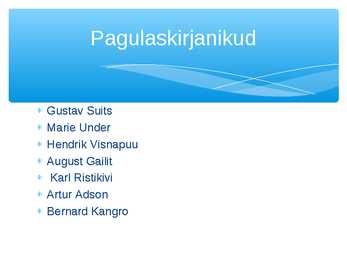 60ndad aastad pagulaskirjanduses #5