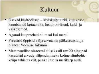 Ameerika põliskultuurid #18