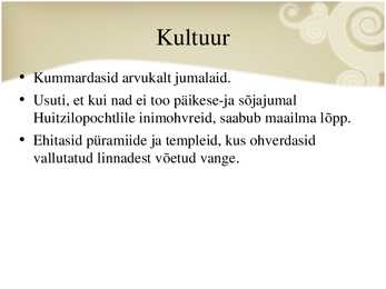 Ameerika põliskultuurid #27
