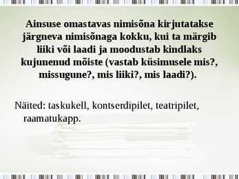 Kokku- ja lahkukirjutamine #3