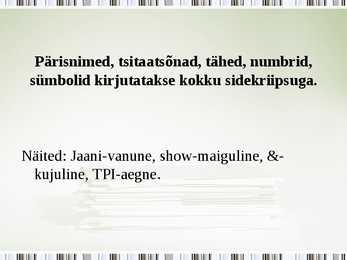 Kokku- ja lahkukirjutamine #25