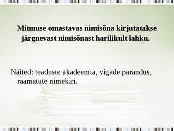 Kokku- ja lahkukirjutamine #4