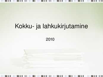 Kokku- ja lahkukirjutamine