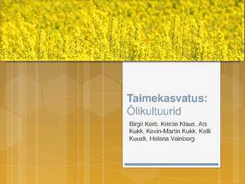Õlikultuurid