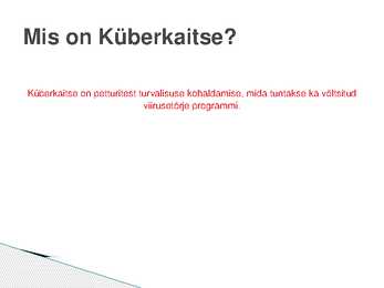 Küberrünnakud- ja küberkaitse #13