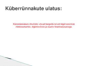 Küberrünnakud- ja küberkaitse #6
