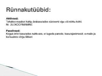 Küberrünnakud- ja küberkaitse #7