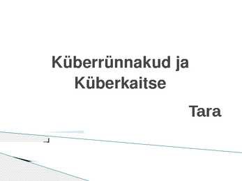 Küberrünnakud- ja küberkaitse