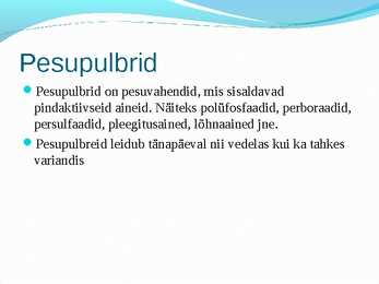 Pesupulbrid #2