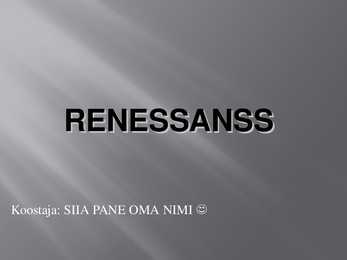 Renessanss