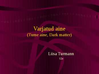 Varjatud aine