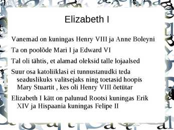 Elizabeth I #3