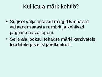 Erinevate toiduainete kvaliteeti tunnustavad konkursid #8
