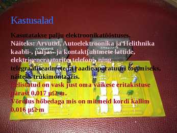 Vask - selle kasutusalad-leidumine looduses jne #5