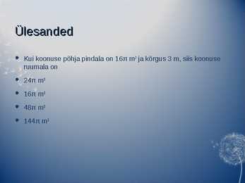 Koonus referaat #5