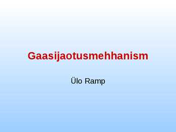 Gaasijaotusmehhanism