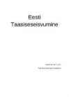 Eesti taasiseseisvumine