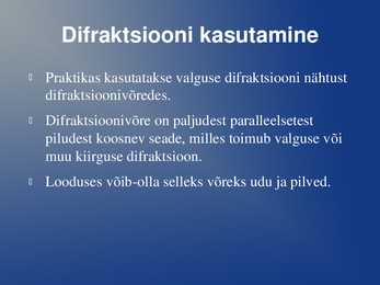 Difraktsiooni kasutamine #4