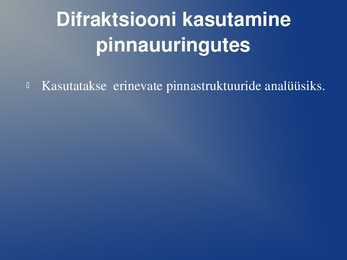 Difraktsiooni kasutamine #7