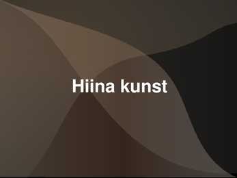 Hiina kunst