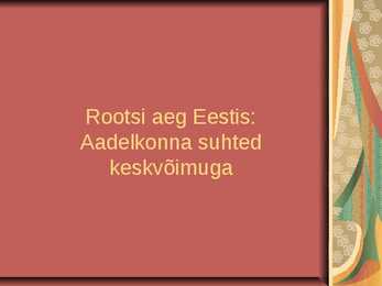 Rootsi aeg Eestis
