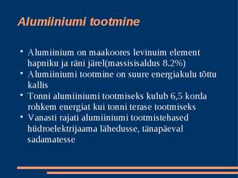 Alumiiniumist #7