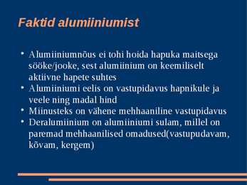 Alumiiniumist #8