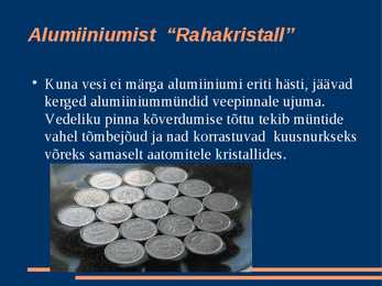 Alumiiniumist #9