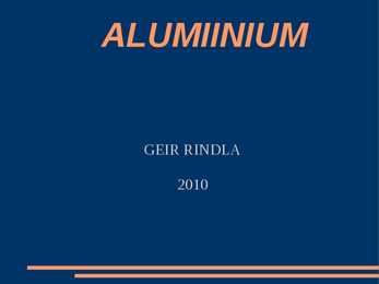 Alumiiniumist