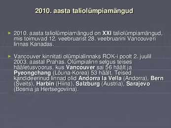 Vancouveri olümpiamängud 2010 #2