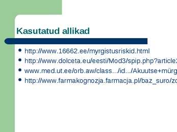 Esmaabi mürgistuste korral #14