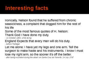 Horatio Nelson #9