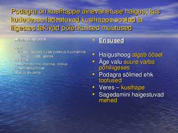 Tugi- ja liikumiselundite haigused #3
