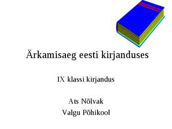 Ärkamisaeg Eesti kirjanduses